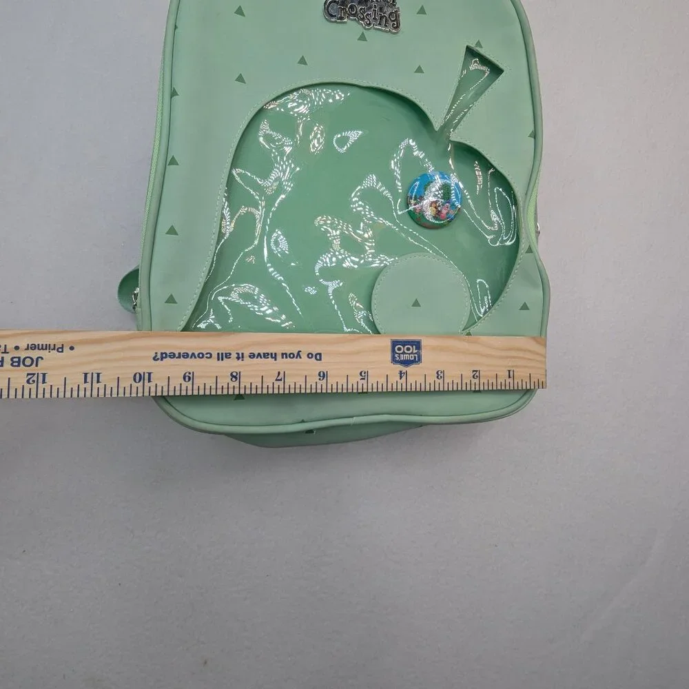 Bioworld Animal Crossing Leaf Ita Mini Backpack with Removable Pin Green